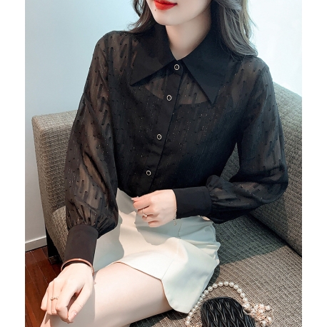 kemeja wanita korea import T8437