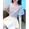 blouse wanita korea import T8491