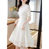 dress v-neck wanita korea import D8281