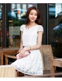 dress wanita korea D2436