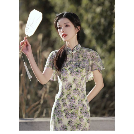 dress cheongsam import D7911