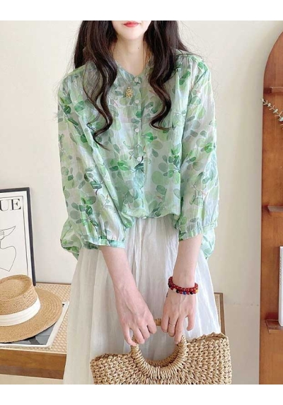 blouse katun wanita import  T8520