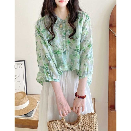 blouse katun wanita import  T8519