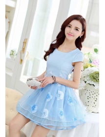 dress wanita korea D2462