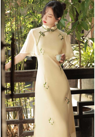 dress cheongsam import D8350