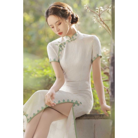 long dress cheongsam import D8351