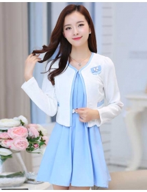 dress wanita korea D2465