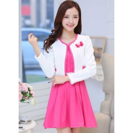 dress wanita korea D2466