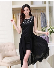 dress wanita korea D2477