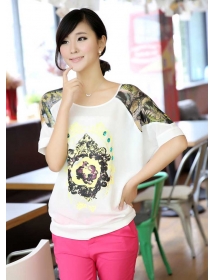 blouse chiffon import T2418