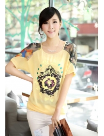 blouse chiffon import T2419