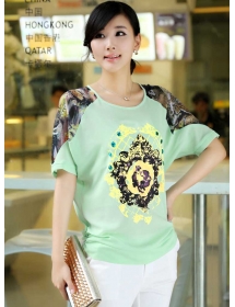 blouse chiffon import T2420