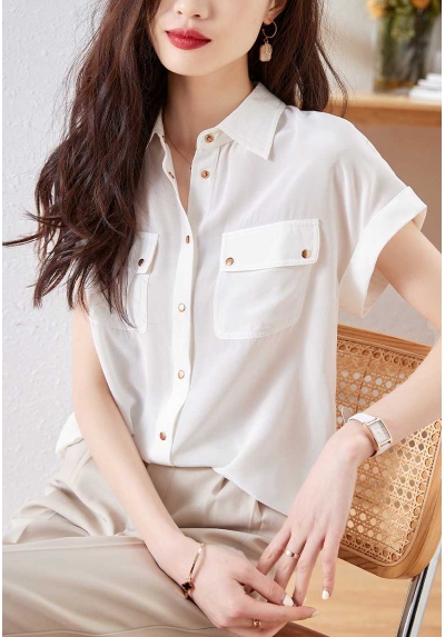 kemeja kerja wanita korea import T8523