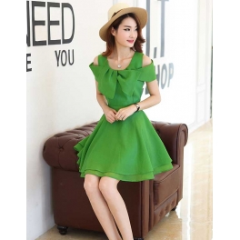 dress wanita korea D2499