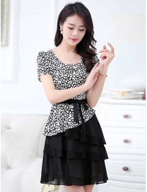 dress wanita korea D2527