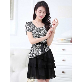 dress wanita korea D2527