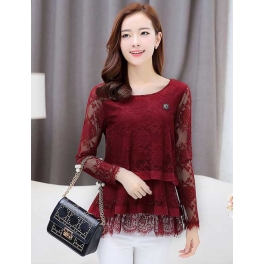 blouse brukat korea T2456