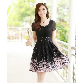 dress wanita import D2536