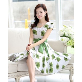 dress wanita korea D2537