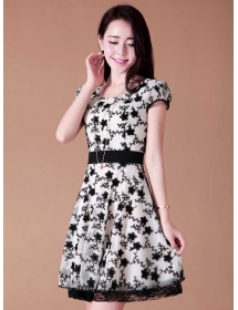 dress wanita import D2544