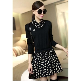 dress wanita import D2556