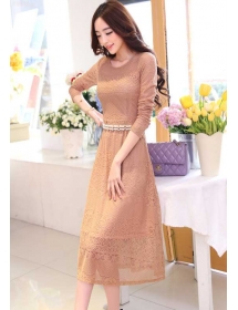 long dress brukat D2588