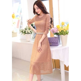 long dress brukat D2588