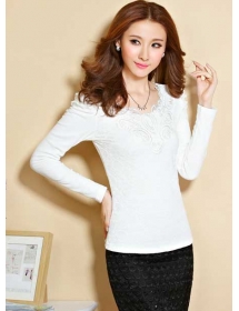 blouse korea lengan panjang T2479