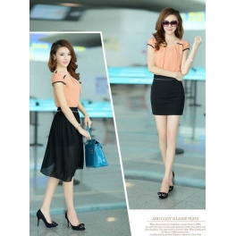 dress wanita import D2606