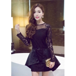 dress brukat import D2616