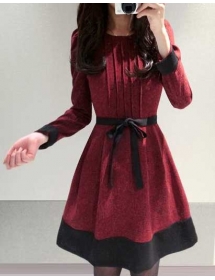 dress wanita korea D2645