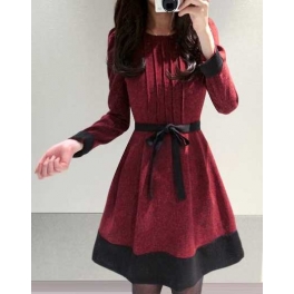 dress wanita korea D2645