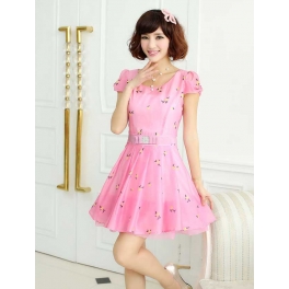 dress wanita korea D2648