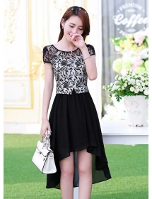 dress wanita korea D2651