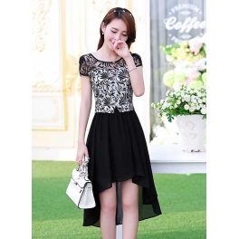 dress wanita korea D2651