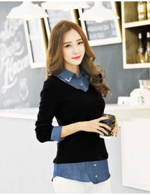 blouse wanita korea T2528