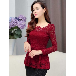 blouse brukat korea T2536