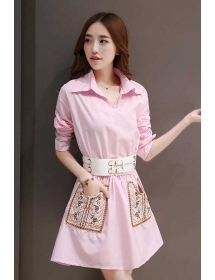 dress wanita korea D2667