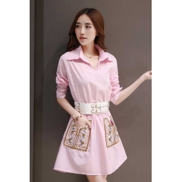 dress wanita korea D2667