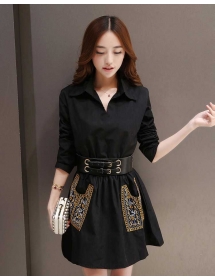 dress wanita korea D2668