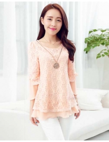 blouse wanita korea T2543