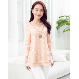 blouse wanita korea T2543