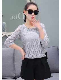 blouse brukat korea T2555