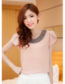 blouse chiffon import T2557