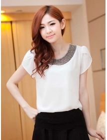 blouse chiffon import T2558