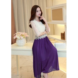 midi dress korea D2687