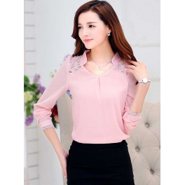 blouse chiffon korea T2566