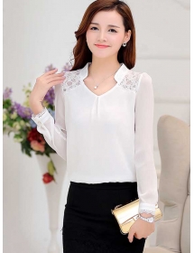 blouse chiffon korea T2568