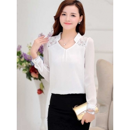 blouse chiffon korea T2568