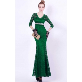 long dress brukat D2724